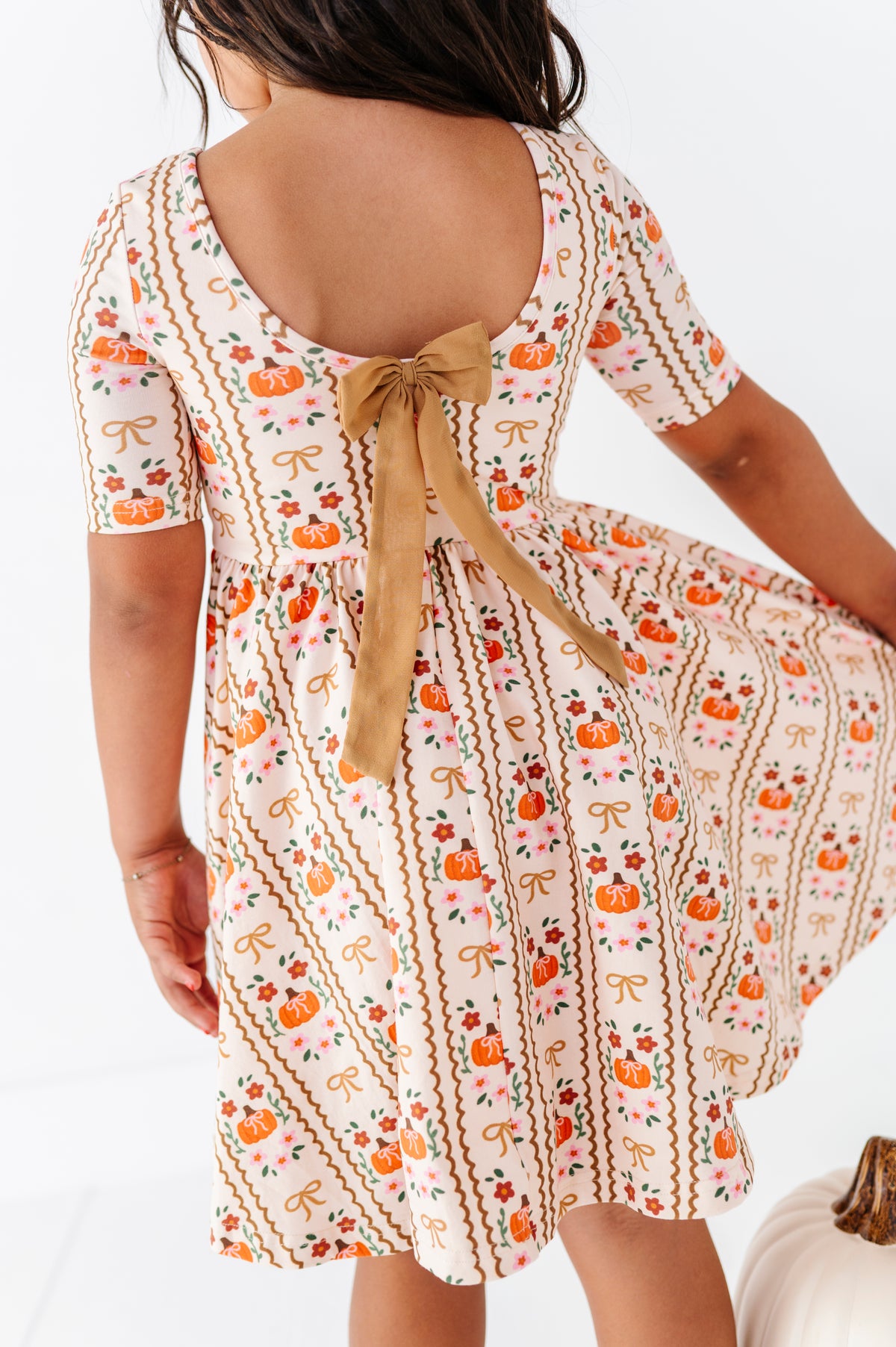 Harvest Charm | Bow Back Twirl Dress