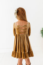 Load image into Gallery viewer, Carmel | Velvet Bow Back Dress