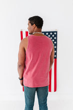 Load image into Gallery viewer, Men’s RED ‘USA’ Check Tank