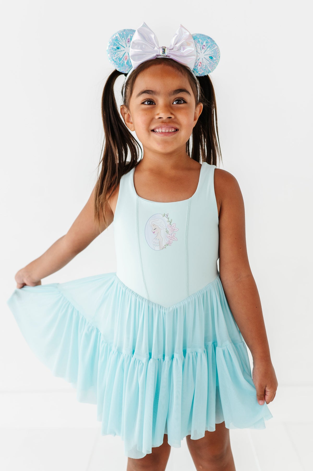 Elsa (KIDS) | Icy Blue Mesh DRESS