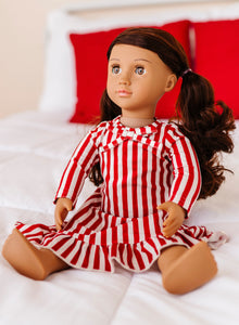 Red Stripes | DOLL DRESS