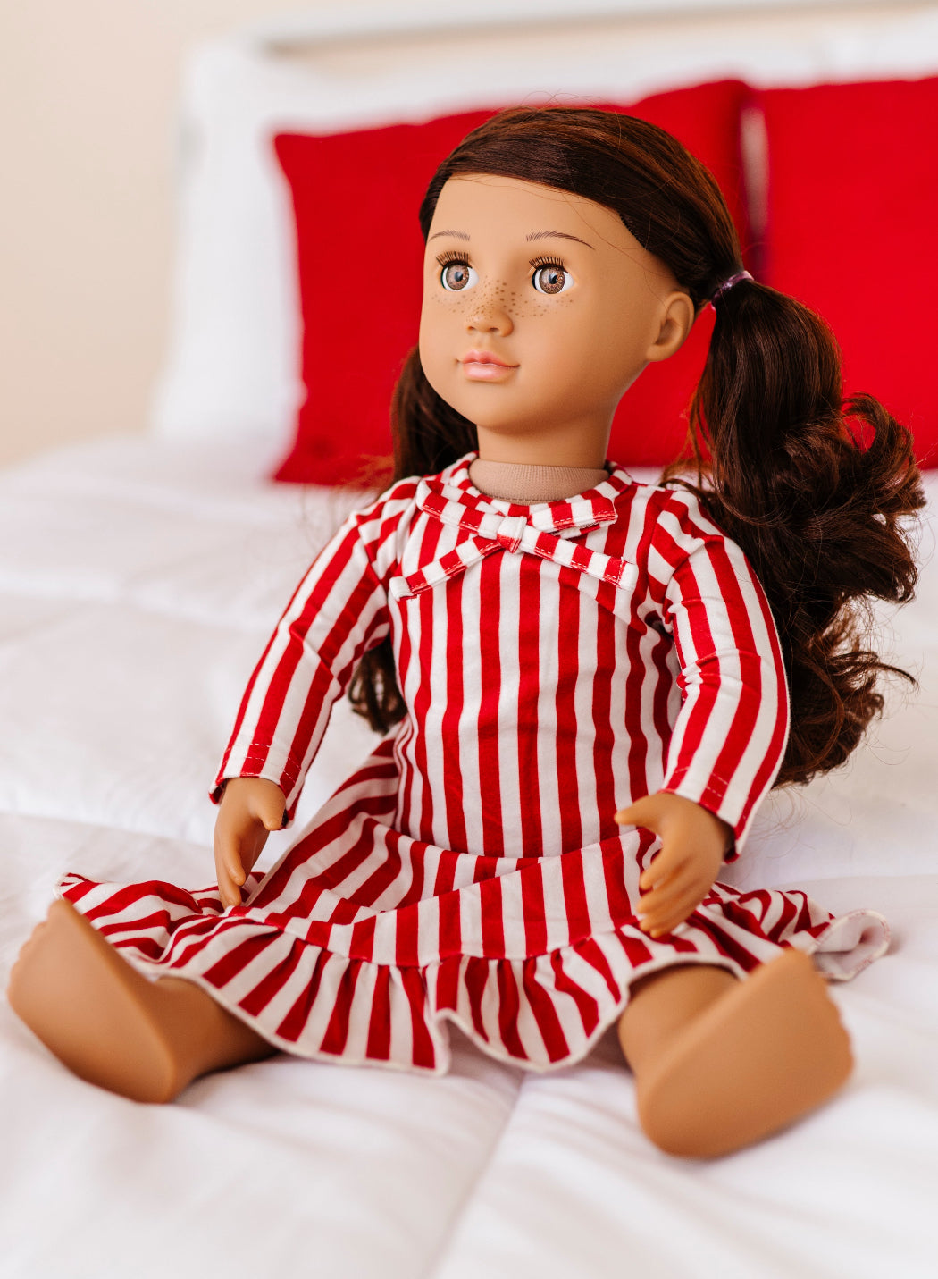 Red Stripes | DOLL DRESS