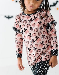 GIRLY WITCHES | Ruffle Crew Neck (4T ONLY left)