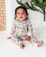 Load image into Gallery viewer, HOLIDAY FLORAL | ZIP-UP ROMPER
