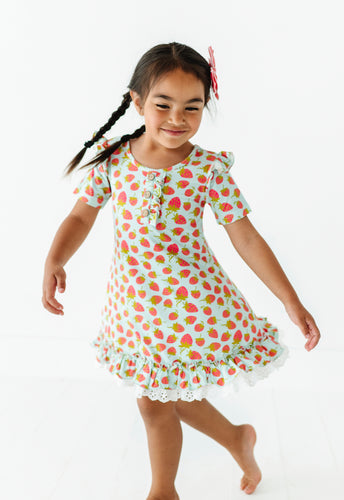 Strawberry | Bamboo Nightgown (with shorts)