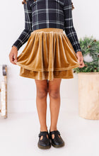 Load image into Gallery viewer, Carmel Velvet | 2-Tiered SKORT