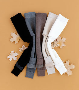 GREY | Plush Lined Tights