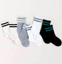 Load image into Gallery viewer, NEUTRAL STRIPE (PACK OF 4) MIDI SOCKS