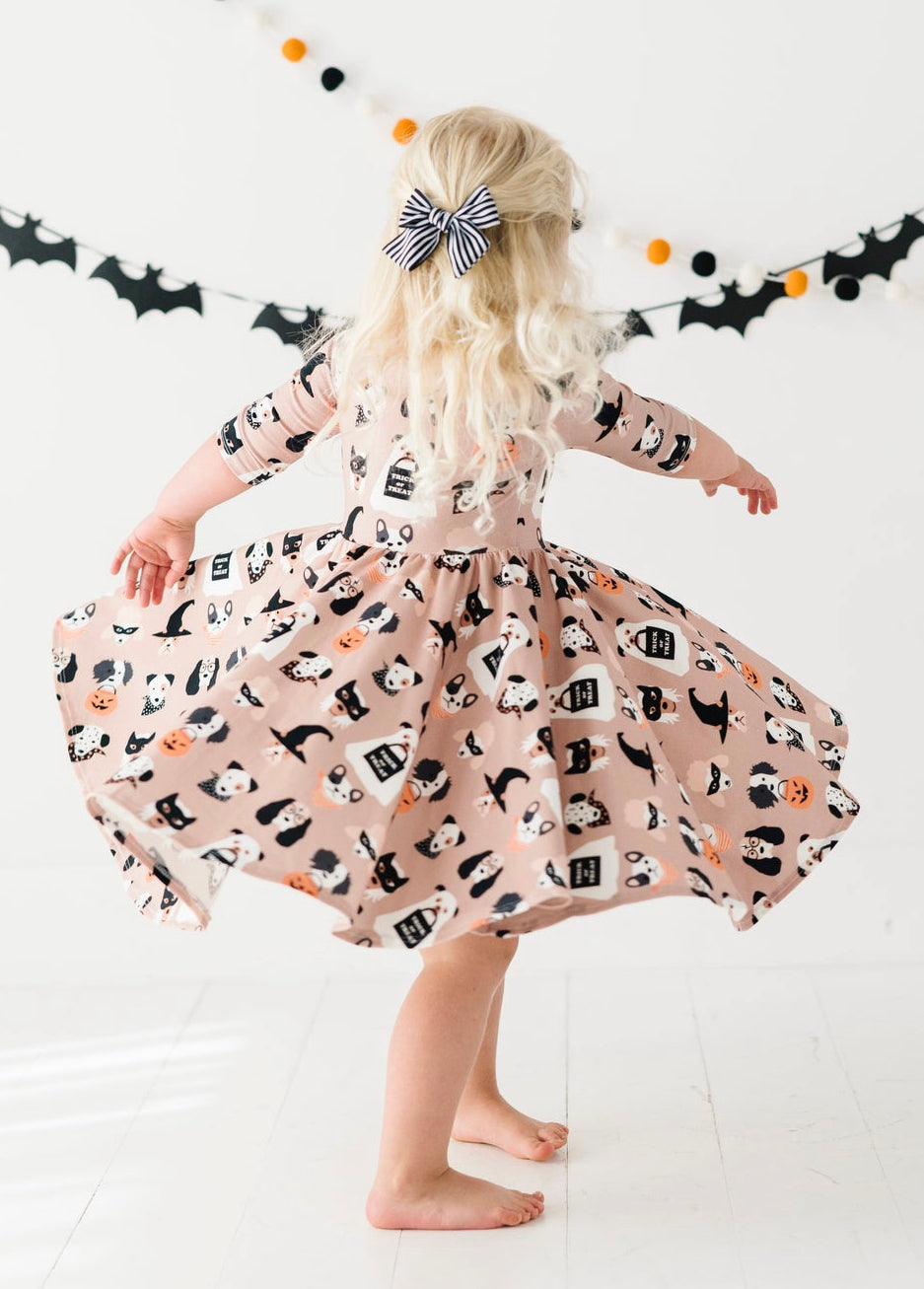 HALLOWEEN PUPS | Twirl Dress (12/18, 3T + 6T ONLY left)