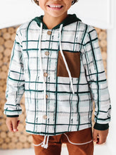 Load image into Gallery viewer, WHITE PINE PLAID | BUTTON DOWN HOODIE
