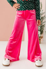 Load image into Gallery viewer, Hot Pink Velvet | Wide-Leg Pants