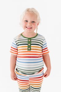 RAINBOW STRIPES | 2-Piece Bamboo Set