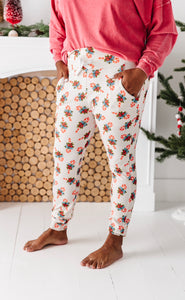 CANDY CANE | ADULT WOMENS JOGGER LOUNGE PANTS