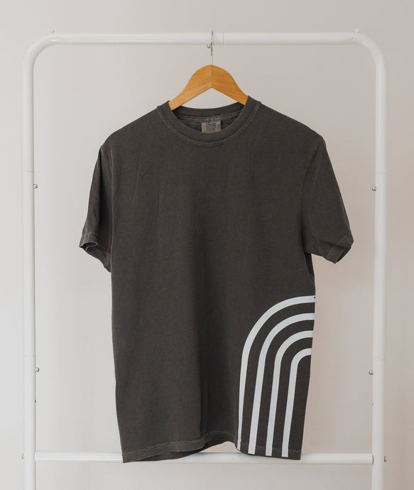 Modern Rainbow | CHARCOAL (full length) TEE