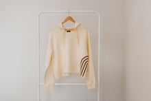Load image into Gallery viewer, Modern Rainbow | CREAM CROPPED HOODIE