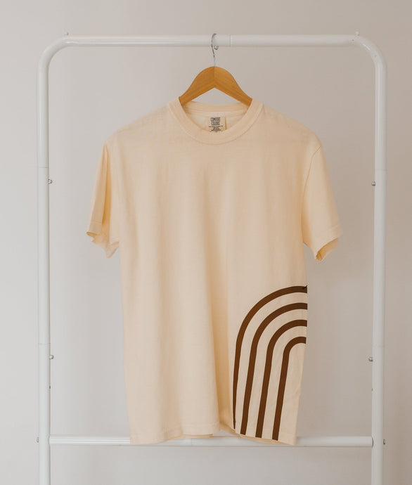 Modern Rainbow | CREAM (full length) TEE