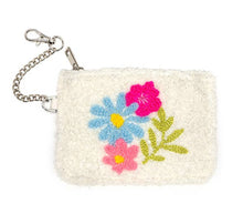 Load image into Gallery viewer, Keychain Pouch: Spring Flowers