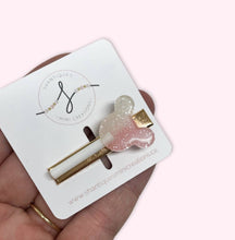 Load image into Gallery viewer, Lollipop Mouse - Alligator Bar Clip *colors vary*
