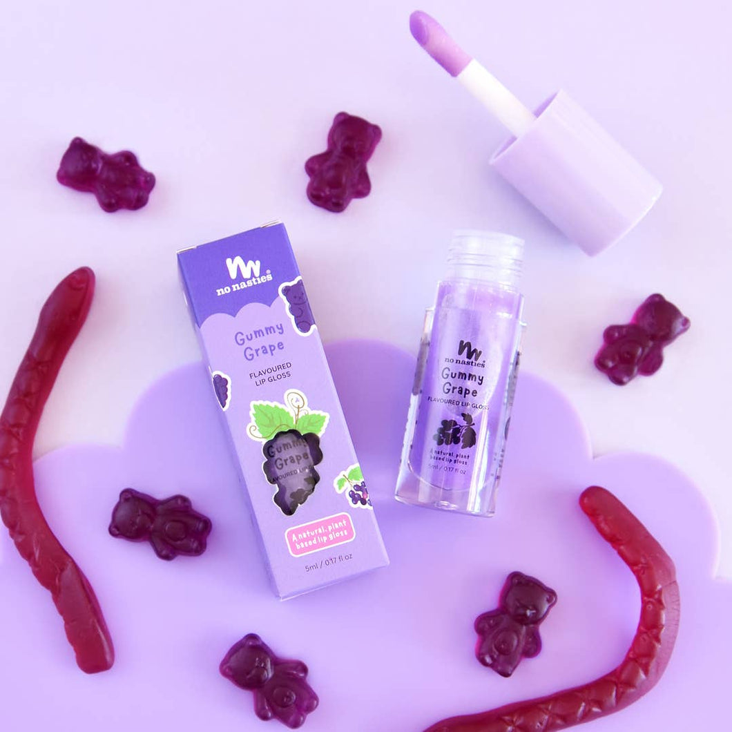 Kids Non-Toxic Lip Gloss: Gummy Grape