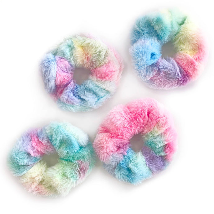 Tie-Dye Furry Scrunchie