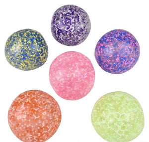 SQUISH STICKY BEADED ORB BALL (colors vary)