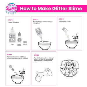 DIY Fluffy & Glitter Slime Kit for Kids *colors vary*