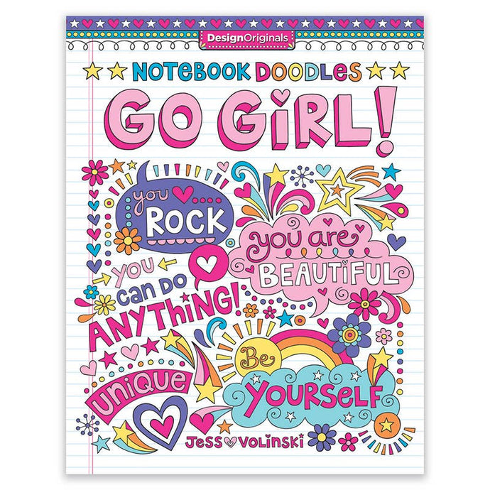 Notebook Doodles Activity Book: Go Girl!