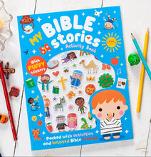 Load image into Gallery viewer, My Bible Stories Activity Book (BLUE)