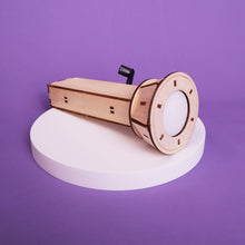 Load image into Gallery viewer, Hand-Crank Flashlight DIY Kit