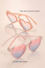 Load image into Gallery viewer, Sunglasses: Glitter Pink Heart