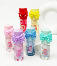 Load image into Gallery viewer, Dotted Bow Glittered Lip Oil (colors vary)