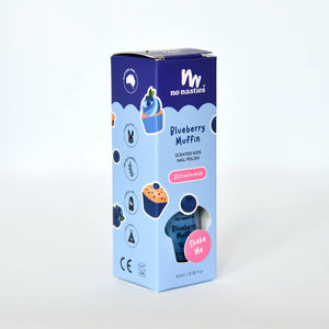 Scented non-toxic Kids Nail Polish: Blueberry Muffin (BLUE)