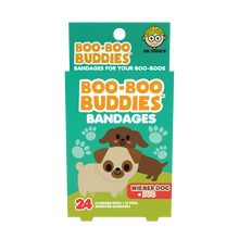 Load image into Gallery viewer, Kids Bandages | Wiener Dog + Pug (24 Count, Latex-Free)