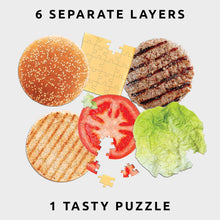 Load image into Gallery viewer, Burger Puzzle | 6 Layer Jigsaw Puzzle
