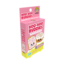 Load image into Gallery viewer, Kids Bandages | Frosted Tart + Cinnamon Roll (24 Count, Latex-Free)