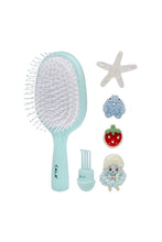 Load image into Gallery viewer, Bristle Bitz Charm Hair Brush | LIGHT BLUE