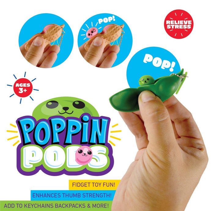 Poppin Pods Fidget Keychains