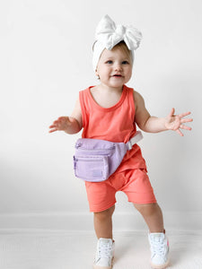 Kids Bum Bag: Lavender Cord