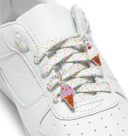 Shoelaces & Charms: Ice Cream + Sprinkles