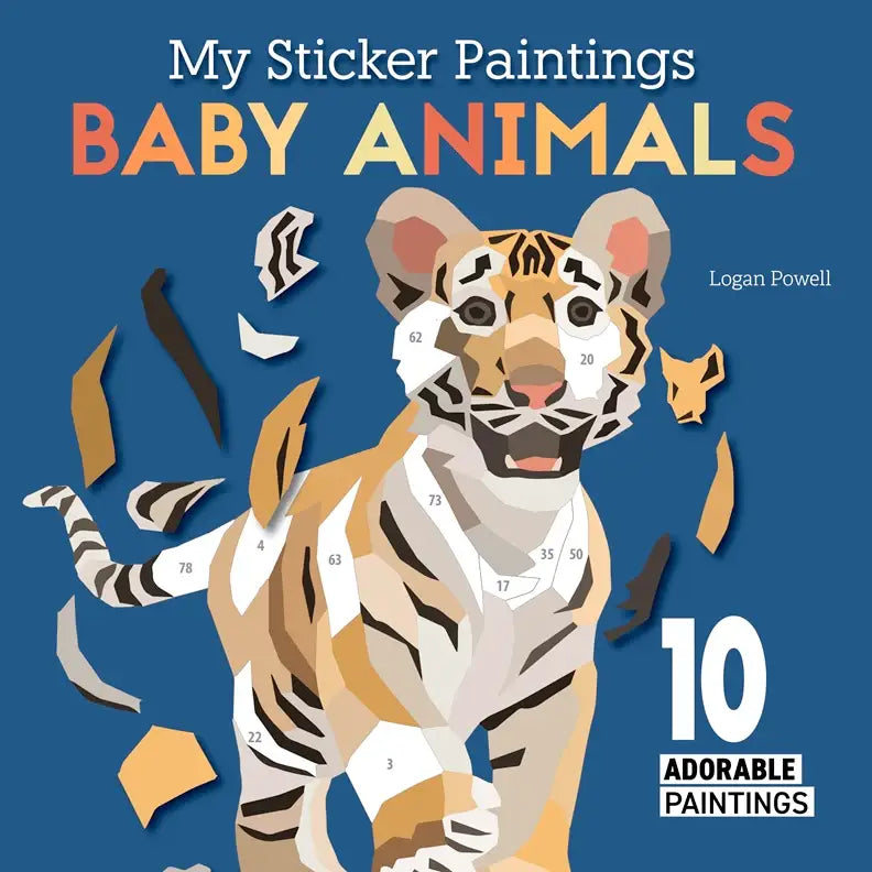 My Sticker Paintings Book: Baby Animals