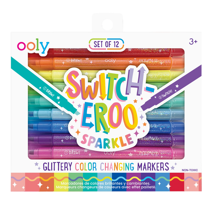 Switch-Eroo Sparkle Glittery Color Changing Markers