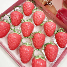 Load image into Gallery viewer, Strawberry Lip Gloss with Key Ring