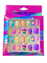 Load image into Gallery viewer, Happy Hippie Press On Kids Nails 