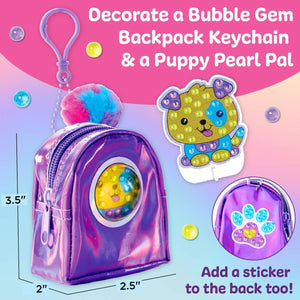 Bubble Gems Keychain: Puppy Dog