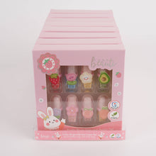 Load image into Gallery viewer, Fruity Rings + Kids Nail Polish Set (Water-Based + Non-Toxic)