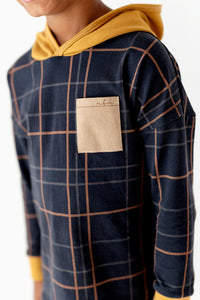 Navy Plaid | HOODIE (12/18 + 7 yrs ONLY left)