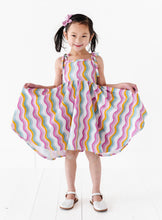 Load image into Gallery viewer, WAVEY STRIPES | Strappy Twirl Dress