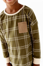 Load image into Gallery viewer, OLIVE PLAID | CREW NECK