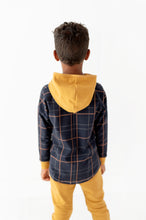 Load image into Gallery viewer, Navy Plaid | HOODIE (12/18 + 7 yrs ONLY left)