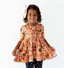 Load image into Gallery viewer, Ivory Fall Floral | Double Ruffle Peplum (12/18 mo ONLY left)